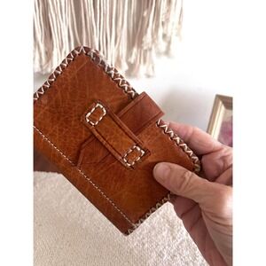 Handmade Leather Wallet With Zippered Coin Pouch (4007)